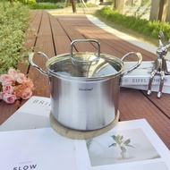 18-10 Stainless Steel Matt Finished Fine-Ears 18cm Stock Pot