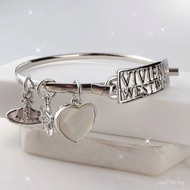 Fashion Letters All-Match Couple Style Bracelet Bracelet Vivian Hand Jewelry Hollow Western Queen Sa