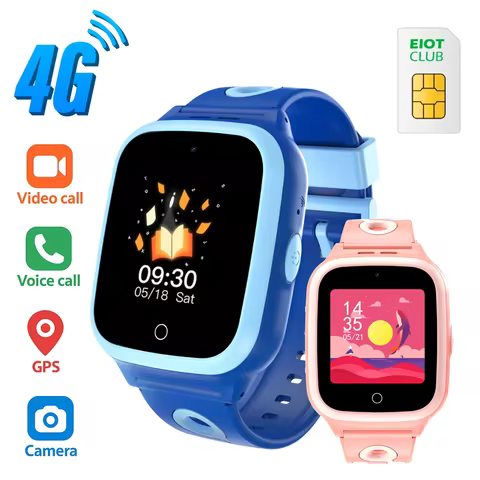 4G Smart Watch for Kids, with 30-Day Free Unlimited Plan, Video Call, Voice Chat, GPS, Kids Watch wi