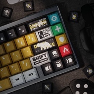 Delta Action‌ Keycaps Cherry Profile PBT Mechanical Keycap Wooting Aula F75 Dye Sublimation Gaming K