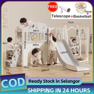 【Warranty】Slide For Kids Playground Kids Gelongsor Kanak Kanak Set Indoor Outdoor Basketball Hoop Sl