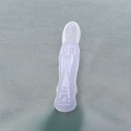 冰種紫羅蘭翡翠觀音吊飾 | 天然緬甸玉翡翠A貨 | 送禮