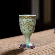Chinese Antique White Wine Glass Worship Wine Glass Small Wine Glass Ancient Goblet Ceramic Toast Gl