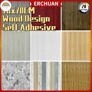 RD  Ship Today  70x70cm 3D Wood Grain Foam Wallpaper Ceiling Wall Stickers Waterproof Wallpaper Dind