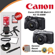 CANON EOS M6 MARK II KIT 15-45MM IS STM RESMI - CANON EOS M6 MARK 2