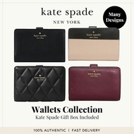 Kate Spade Wallet In Gift Box 100% Authentic New Arrival Many Designs and Colours