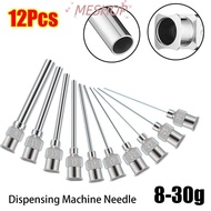 MESHOPMY 12Pcs Dispensing|Needle, Blunt Tip Metal Industrial Glue Injection Needle, 25mm Stainless S