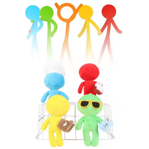 Colorful Alan Becker Plush Toys Including Sheriff Second Coming Plush Chef Blue Plush Baker Red Plus