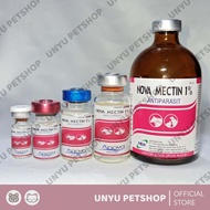 NOVA MECTIN 1% Obat antiparasit seperti kutu jamur scabies dan cacingan pada hewan peliharaan