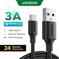 UGREEN  USB-A to USB-C 3A Fast Charger PVC Cable Type C USB Fast Charge Data Cable for Samsung S9
