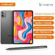 【NEW】Teclast ArtpadAir Tablet MAX 20GB+128GB 11" Android15 1840x1280 G99 Octa Core 4G Network Type-C