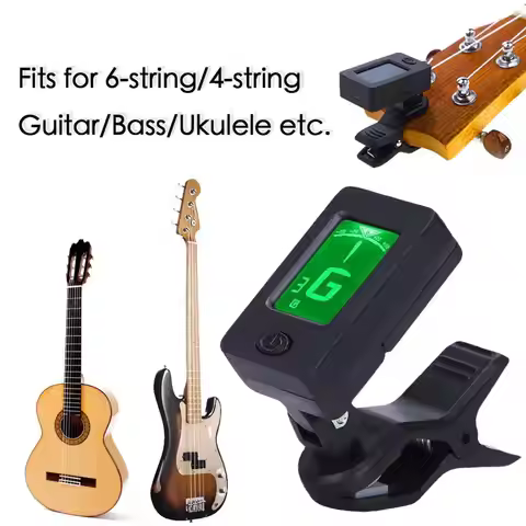 Guitar Tuner Poly Tune For 6 String/4 String Guitar Bass Ukulele LCD Screen Electric Digital Tuner A