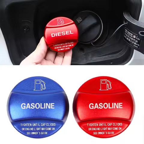 Aluminum alloy Gas and Diesel Fuel Tank Cap Cover Trim For BMW X1 X2 X3 X4 X5 X6 F10 F15 F16 F25 F26