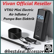 VIVAN VTI02 TIRE INFLATOR POMPA BAN ELEKTRIK MOBIL MOTOR SEPEDA BOLA - ABINAYA7
