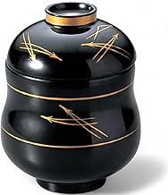 J-kitchens Miso Soup, Bowl, Hisago Pine Needles, 3.0 x 3.9 inches (7.7 x 9.9 cm), Made in Japan