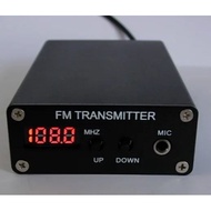 1mW PLL Stereo FM MP3 Transmitter Mini Radio Station 87-109MHz W/ Power Adapter Antenna Shield Wire