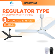 EUROWIND  Kipas Angin Siling Murah Kipas Syiling Kipas Ceiling Ceiling Fan With Regulator 3 blades 5