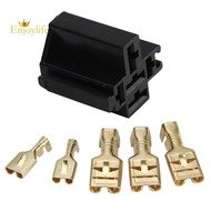 80A High Current Relay Socket Relay Wide Pin Relay Socket Auto Parts Five Hole Relay Socket