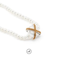 (Pre-Order) Matara Signature XO Enamel All Pearl Necklace สร้อยคอไข่มุกแท้ ลงยา