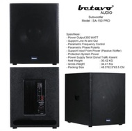 (Terbaik) Subwoofer Aktif Betavo 15 Inch 15Pro Original Garansi Resmi