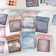 Ins Sticky Notes Sticky Notes Salt Series Landscape N Times Stickers Notepad Message Memo Notepad St