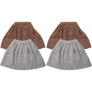 Healifty 4pcs Broom Cover Water Absorption and Dust Removal Household Broom Replacement Cloth for Ef