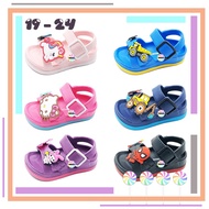 CSMY ➜ Baby & Kids Truck Hook & Loop Sandals | New Pony Kitty Cartoon Shoes Slippers Twins | Selipar