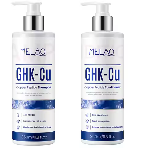 350ml GHK-Cu Copper Peptide Hair Growth Shampoo Dual Peptides Anti Hair Loss Treatment Thinning Hair