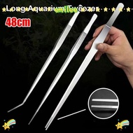 EMILEE 1Pcs Aquarium Tweezer, Stainless Steel 48cm Water Grass Clip, Durable Long Tong Aquarium Supp