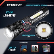 Senter Super Terang XHP50 10000 Lumens Jarak Jauh Waterproof / Senter Super Terang LED Anti Air Sent