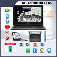 Dell Chromebook 3100 11.6'' laptop murah original secondhand Chrome OS refurbished gaming laptop