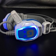 Tai Nghe chụp Gaming Qinlian A66 with Mic LED + Rung (Trắng)