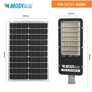 MODI โคมไฟถนนโซล่าเซลล์300W/400W/600W เปิดได้ 3 แสง รีโมทคอนโทรล ระบบสว่างค้าง เปิดปิดอัตโนมัติ Solar street light IP65
