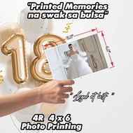 Personalized 4R Photo Print 4x6 inches Matte Waterproof Borderless High Definition Picture Frame Gif