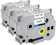 3 x TZe-251 TZe251 24 mm x 8 m Compatible with Brother TZe-251 TZ-251 Tapes, for Brother P-touch Lab