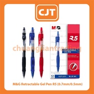 M&G Retractable Gel Pen R5 0.7mm/ R3 0.5mm