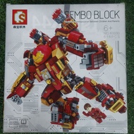 Bricks &amp; Blocks : Sembo Block MK44 钢铁机甲 Collection Blocks (616pcs) Super Hero DIY Toy Iron Man Hulk Buster