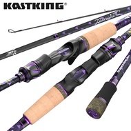 เบ็ดตกปลา KastKing Kasnake 1.80ม. 1.88ม. 1.98ม. คันเบ็ดตกปลาคาร์บอนปั่น Baitcasting 2ส่วน