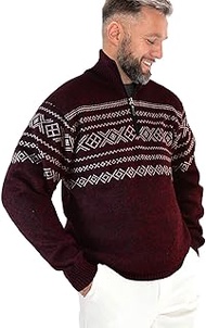 Quarter Zip Black Fleeces Soft Sweaters for Men 1/4 Zip Golf Cashmere Pullovers