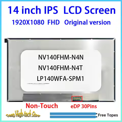 14 Inch Laptop LCD Screen NV140FHM-N4N LP140WFA-SPM1 For Dell Latitude 5400 5410 5420 3420 Display M