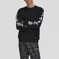 Adidas Originals Goofy Crew [GD6025] 男 長袖 上衣 休閒 迪士尼 高飛 愛迪達 黑