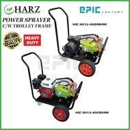 Harz Power Sprayer c/w 7HP Engine or 3HP Motor , Trolley Type (Heavy Duty)