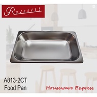 Rossetti A813-2CT Stainless Steel Food Pan Only (A813-2CT) Houseware Express