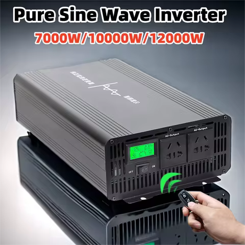 Inverter 12KW 8KW Pure Sine Wave Solar Power Inverter 12V 24V 48V To AC 220V 8000W 12000W Transforme