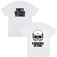 THIRTY SECONDS TO MARS Cotton T-Shirt A Beautiful Lie Hip Hop Style S-3XL FS
