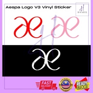 AESPA V3 Logo Kpop Group design vinyl sticker ( Die-cut)