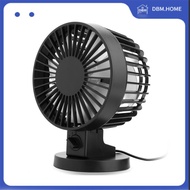 DBM.HOME-Personal Mini USB Fan Noiseless Table Desk Fan with Dual Blades For Home Office Desktop(2 gears) Black