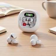 X31 Bluetooth Earphones, Ear-Clip Open Fit, Transparent Space Capsule Design Fon Telinga Bluetooth X