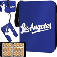 DQ-BLUE-900 Baseball Card Binder with Sleeves 400 Pocket, Baseball Card Holder for Trading Cards Bas