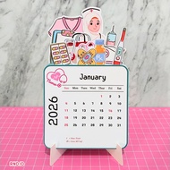 Custom Calendar 2026 3D Pop Up Calendar Aesthetic Desk Calendar 2026 Calendar Sitting Calendar Teach